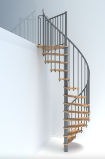 MINKA Berlin Grey - točité schody do 329 cm - Buk